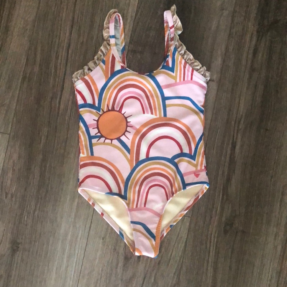 3T Pink Chicken swim suit